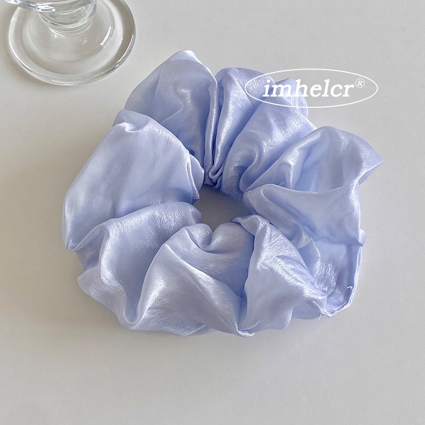 Women's Simple Spring Tulle Hair Tie Daily Scrunchie Solid Green