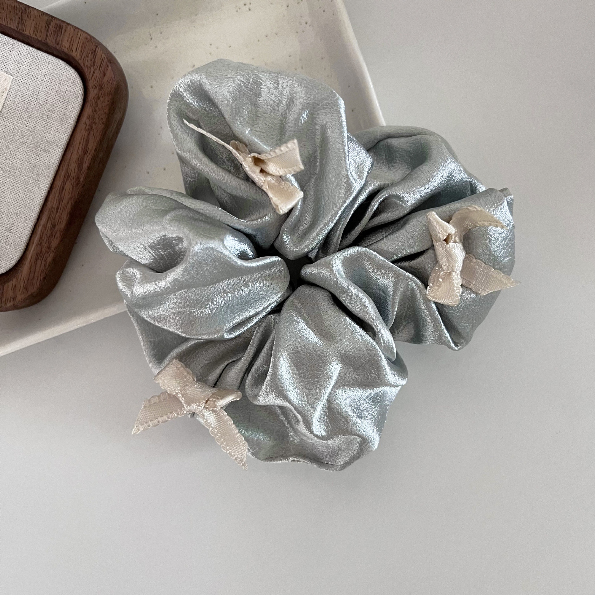 Women's All-Season Satin Ballet Hairband for Hair Bun Bowknot Multi-Color