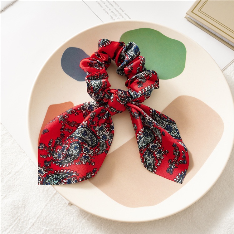 Women's Elegant Casual Holiday Cloth Hair Tie Printed Pattern