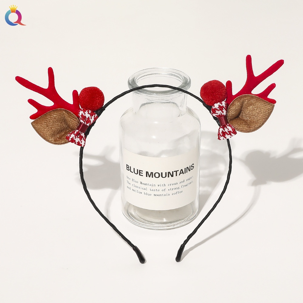 Women's Handmade Cloth Hair Tie Letter Pattern Fashion Christmas Accessory