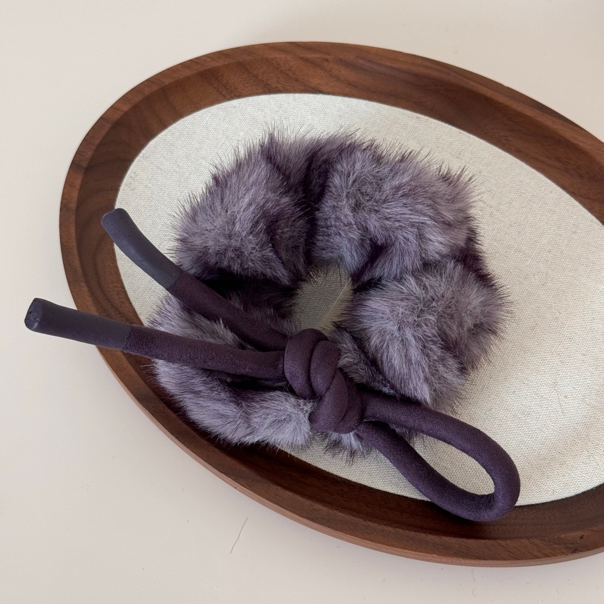 Women's Winter Flannel Ponytail Hair Ties Large Bowknot Multicolor