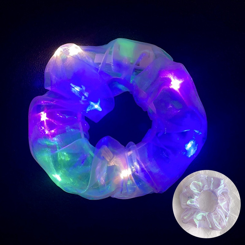 Women's Luminous Artificial Crystal Autumn Halloween Hair Tie Solid Color