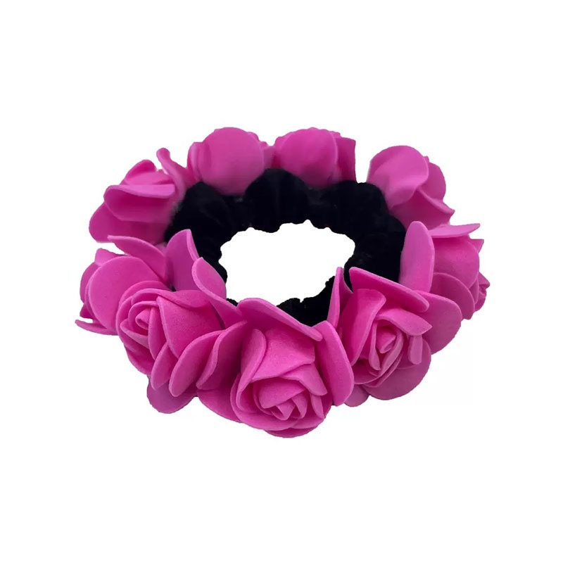 Women's Summer Vacation Elastic Hair Ring Fabric Hydrangea Floral