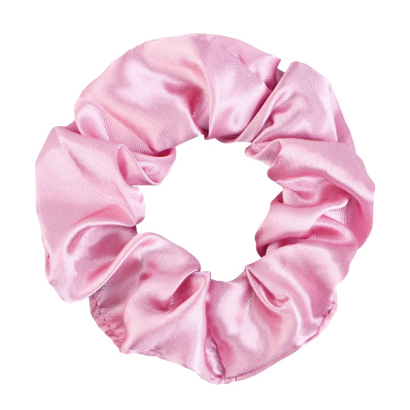 Women's Ethnic Pleated Cotton Hair Ties Silk Satin Plaid Bun Headwear