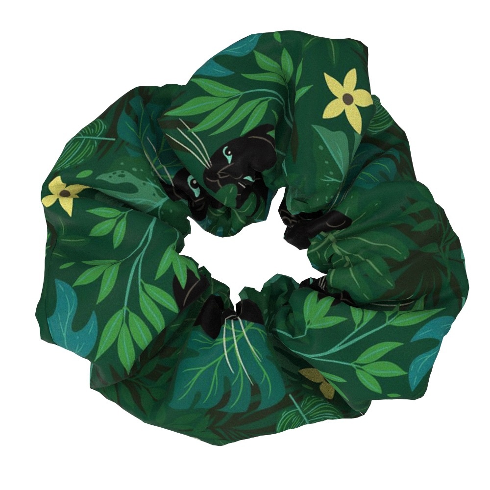 Women's Summer Fabric Big Bow Hairband Tropical Rainforest Floral