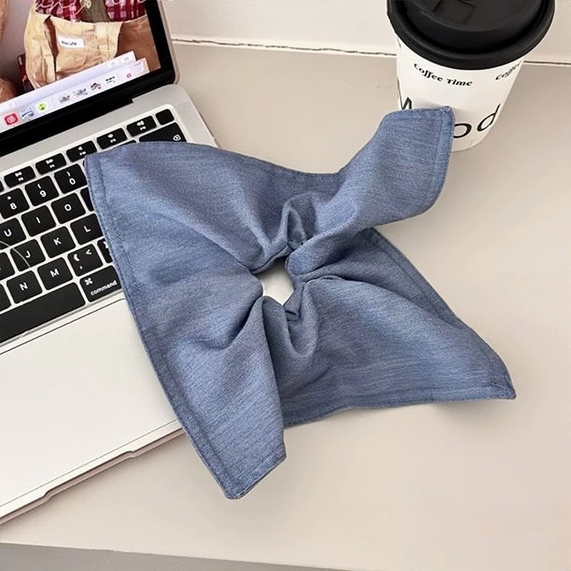 Women's Elegant Cloth Scarf Bowknot Hair Bands Geometric Pattern