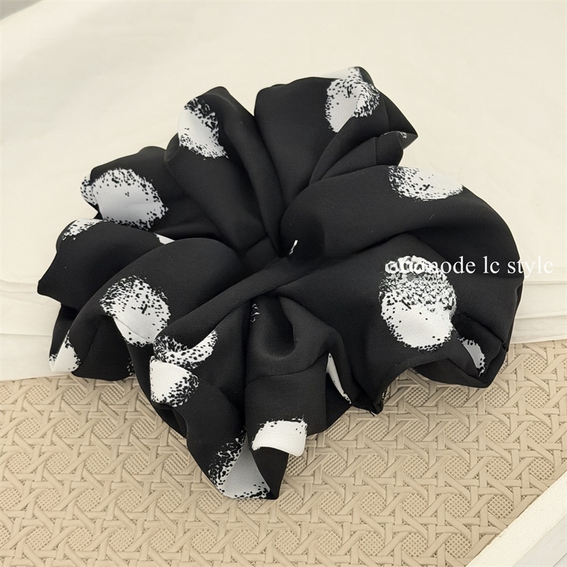 Women's Minimalist Watermark Print Fabric Hairband Multi-color Large Tie