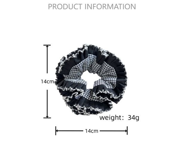 Women's Casual Daily Cloth Scrunchie Hair Tie Simple Plaid