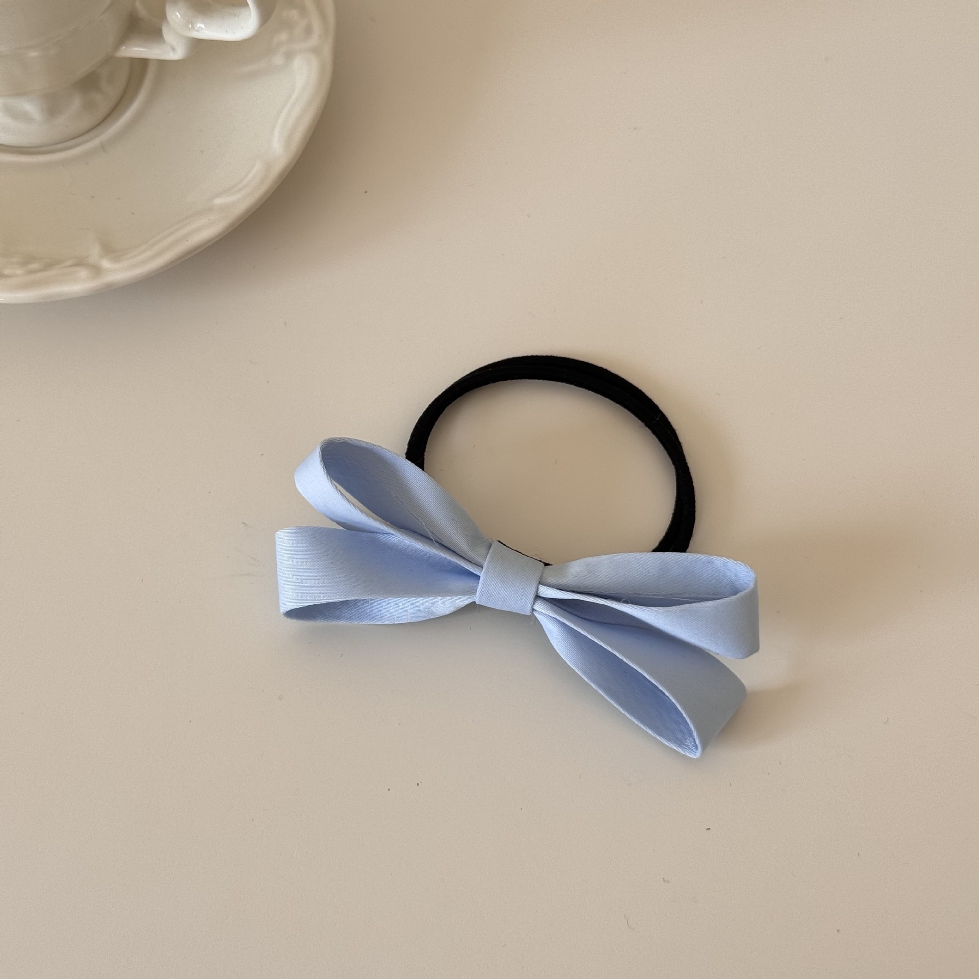 Women's Comfortable Soft Polyester Everyday Bow Knot Hair Tie Pink