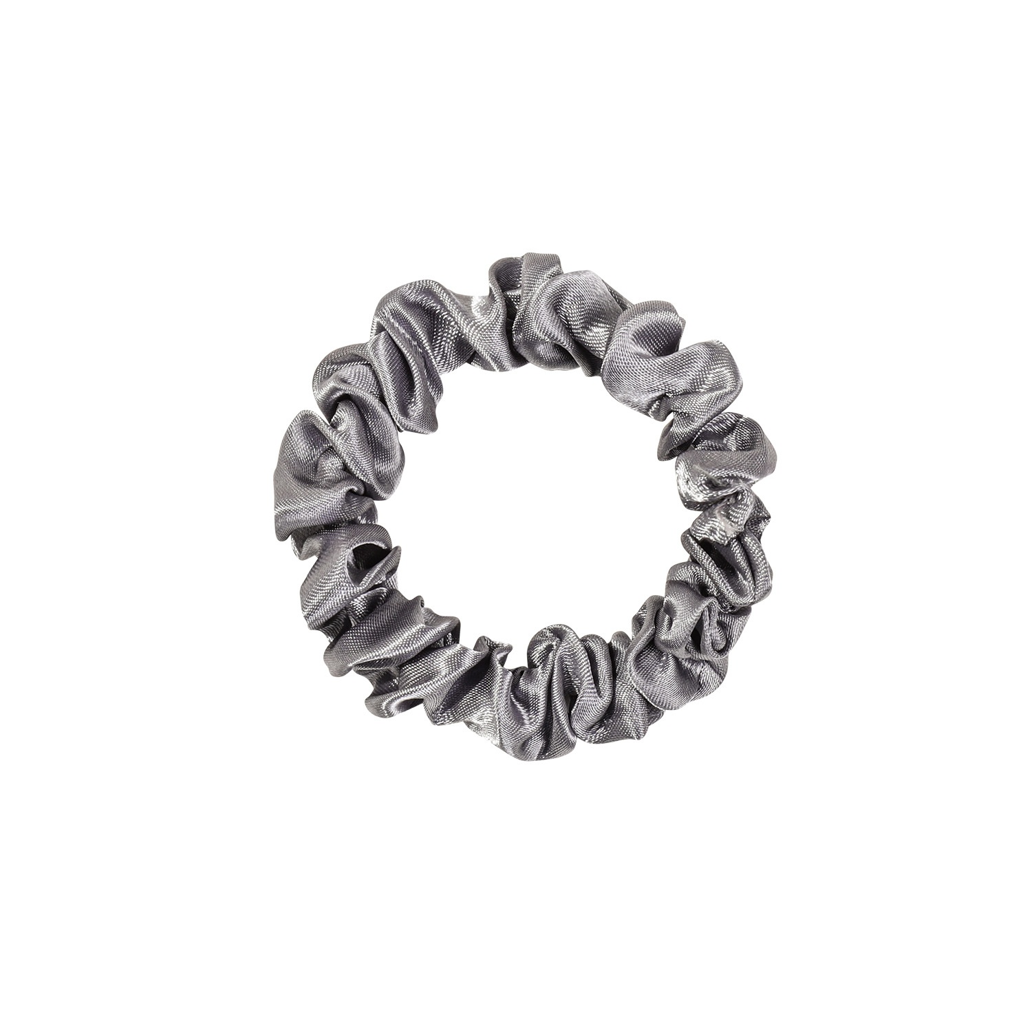 Women's Elegant Satin Scrunchies Damage-Free Ponytail Hair Ties Solid Color