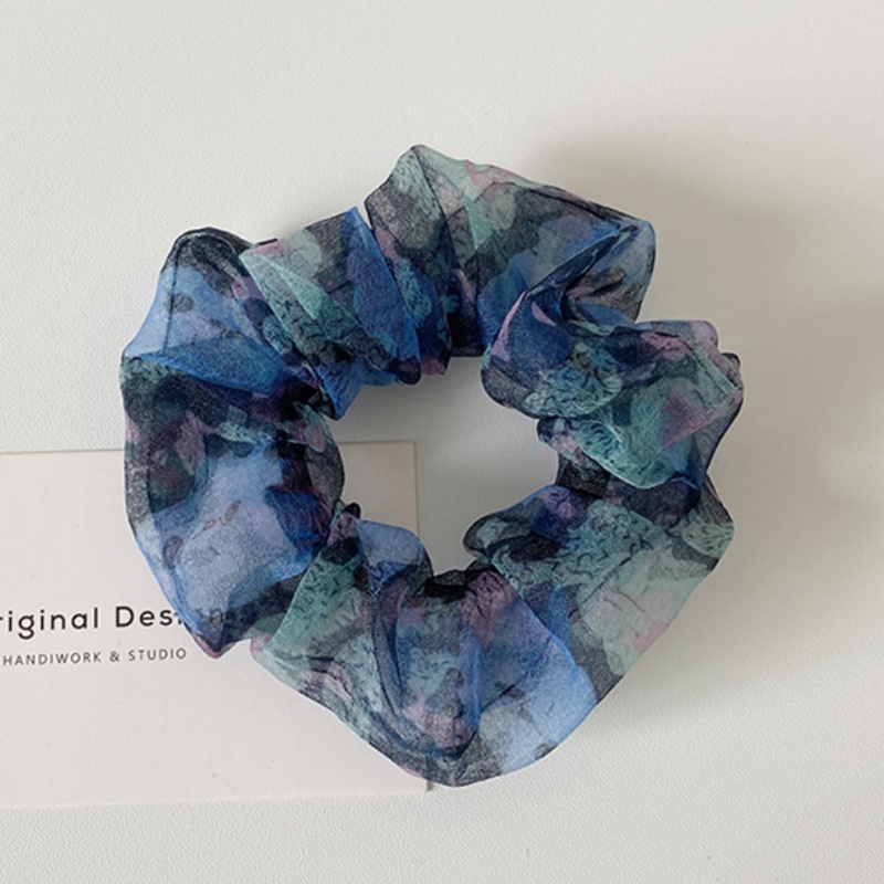 Women's Sweet Summer Cloth Hair Tie Scrunchie Multicolor Ditsy Floral