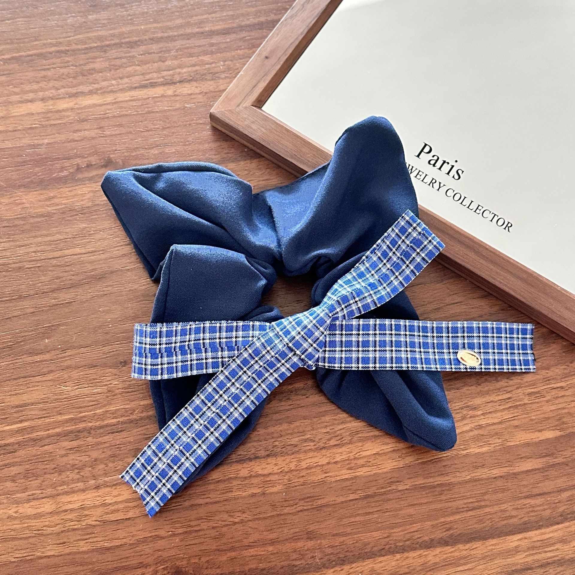 Girls Cloth Scarf Scrunchies Pastoral Fruit Hair Band Rose Red