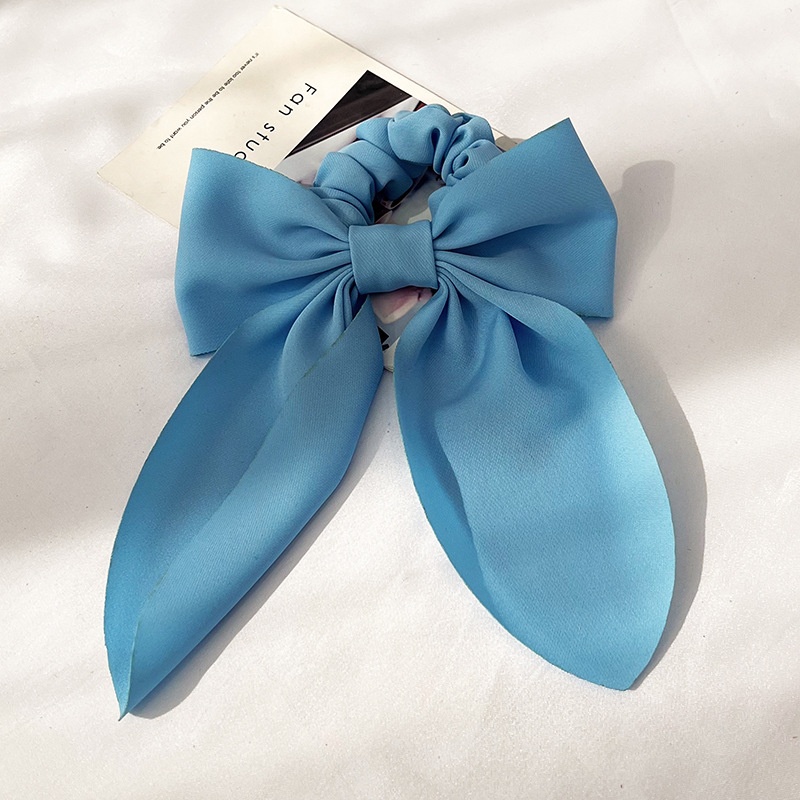 Women's Classic Casual Butterfly Bowknot Hair Tie Solid Color