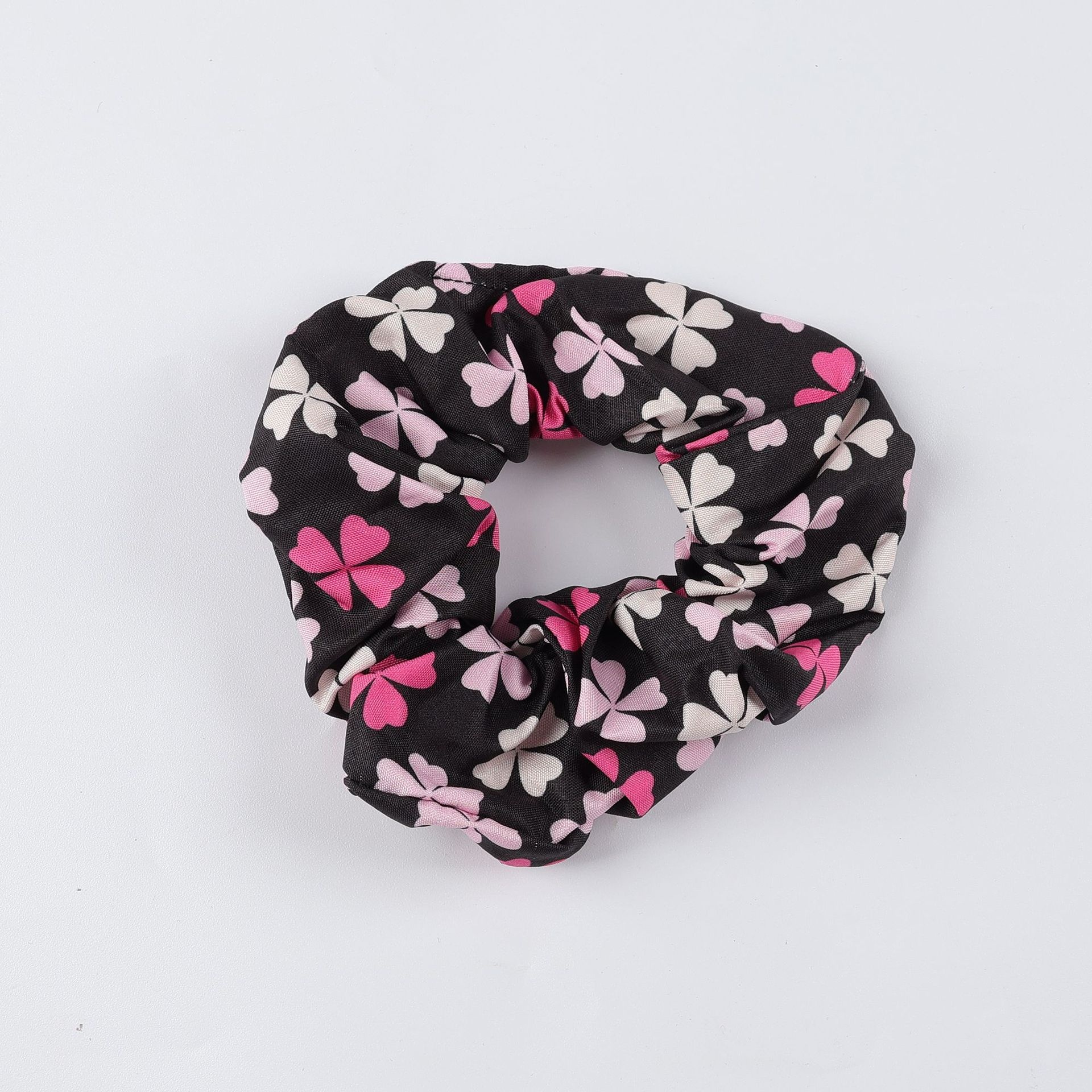 Women's Cloth Bow Elastic Hair Tie Daily Accessory Four-Leaf Clover