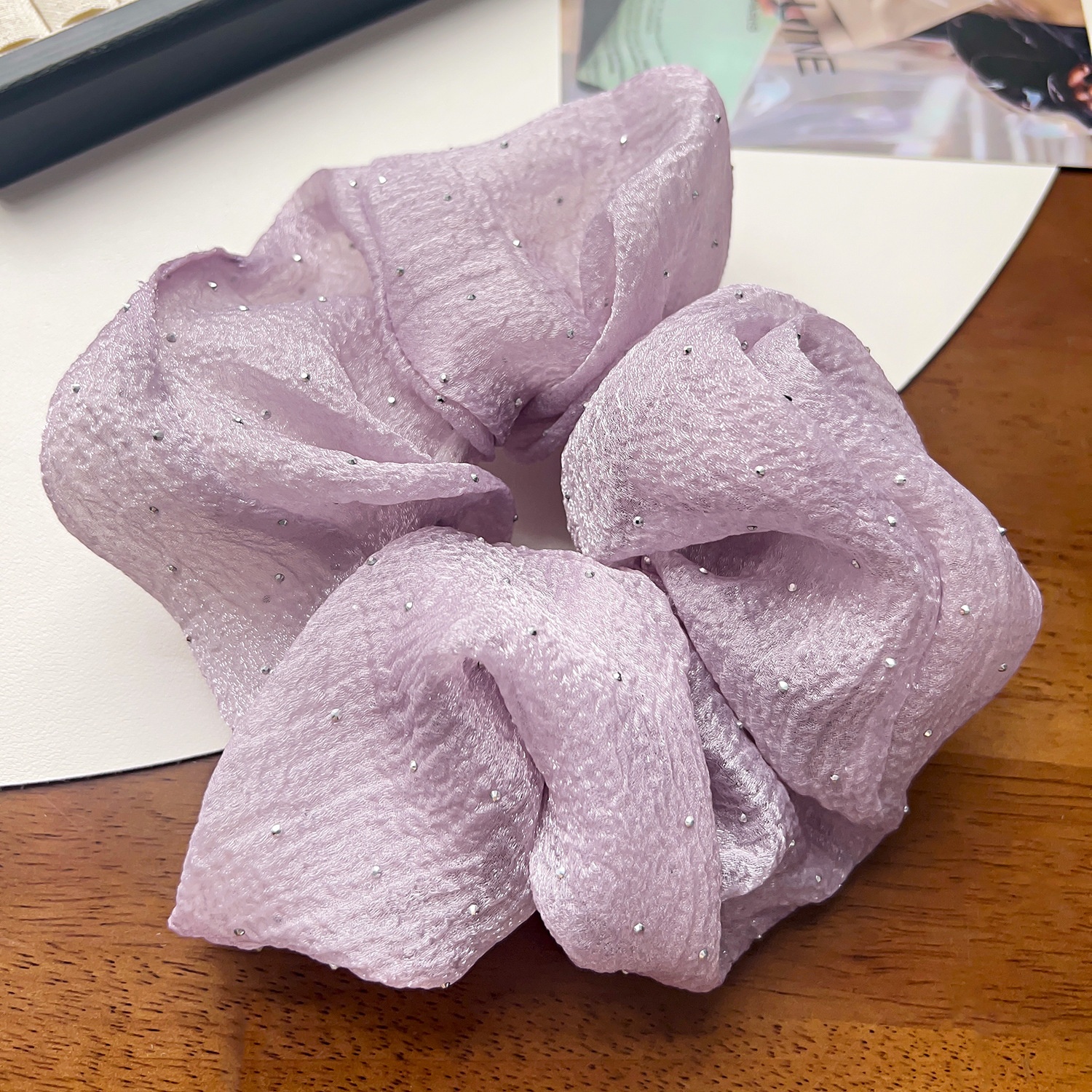 Women's Sweet All Season Cloth Hair Tie Scrunchie Solid Color