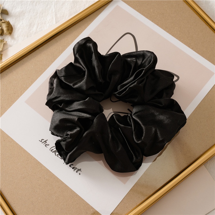 Women's Handmade Cloth Scrunchie Fashion Solid Color Daily Hair Tie
