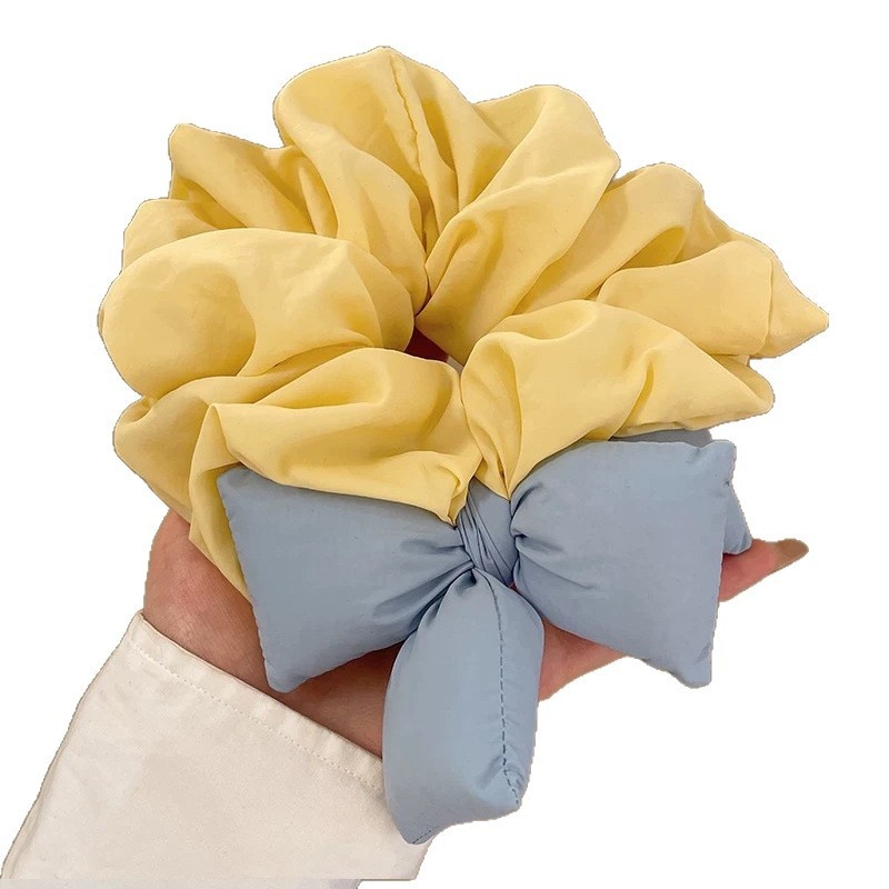 Women's Dopamine Sponge Butterfly Bow Hair Ties Candy Contrast Hair Bands