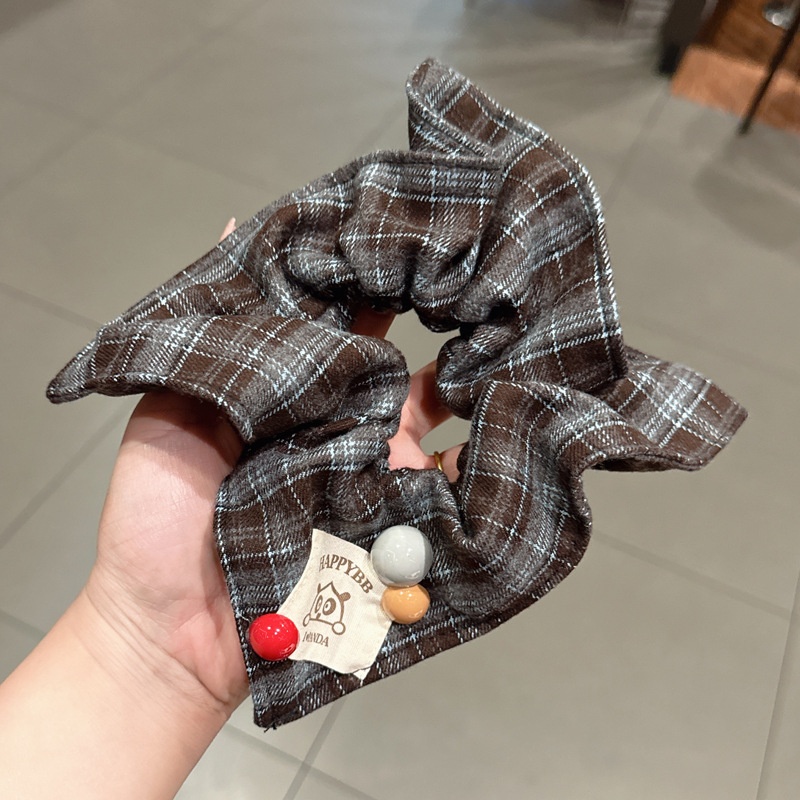 Women's Elegant Cloth Scarf Bowknot Hair Bands Geometric Pattern