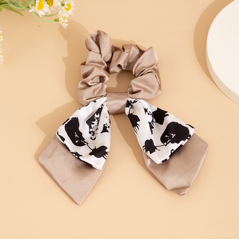 Women's Elegant Large Bowknot Hair Tie Scrunchie Retro French Satin