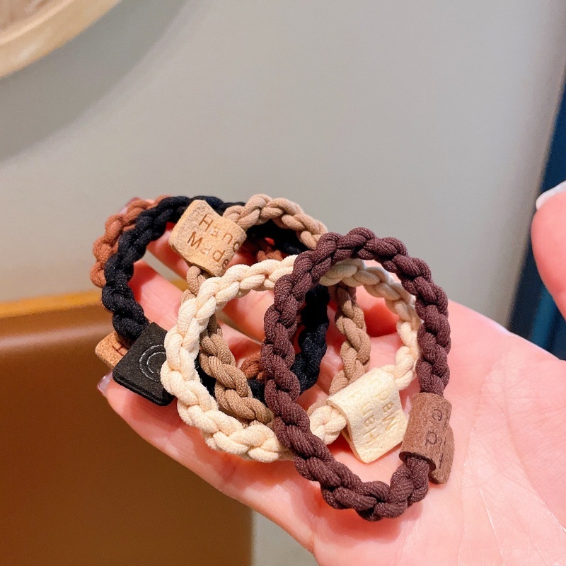 Women's All-Season High Elasticity Cloth Hair Tie Minimalist Smiley Face