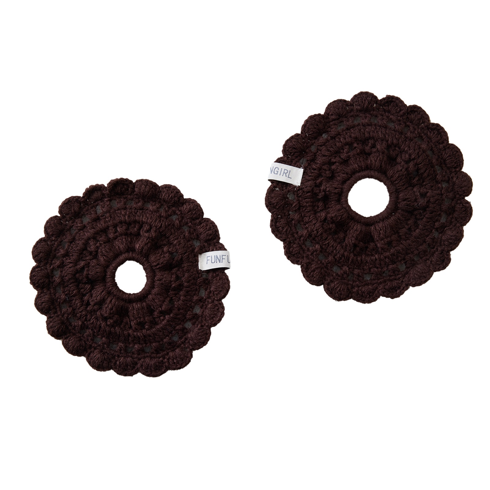 Women's Handmade Lace Knit Hairband Forest Style Autumn Winter Hair Tie