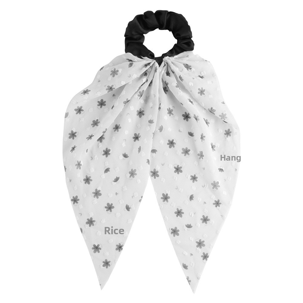 Women's Everyday Gauze Bowknot Hair Tie Scrunchie Colorful Ditsy Floral