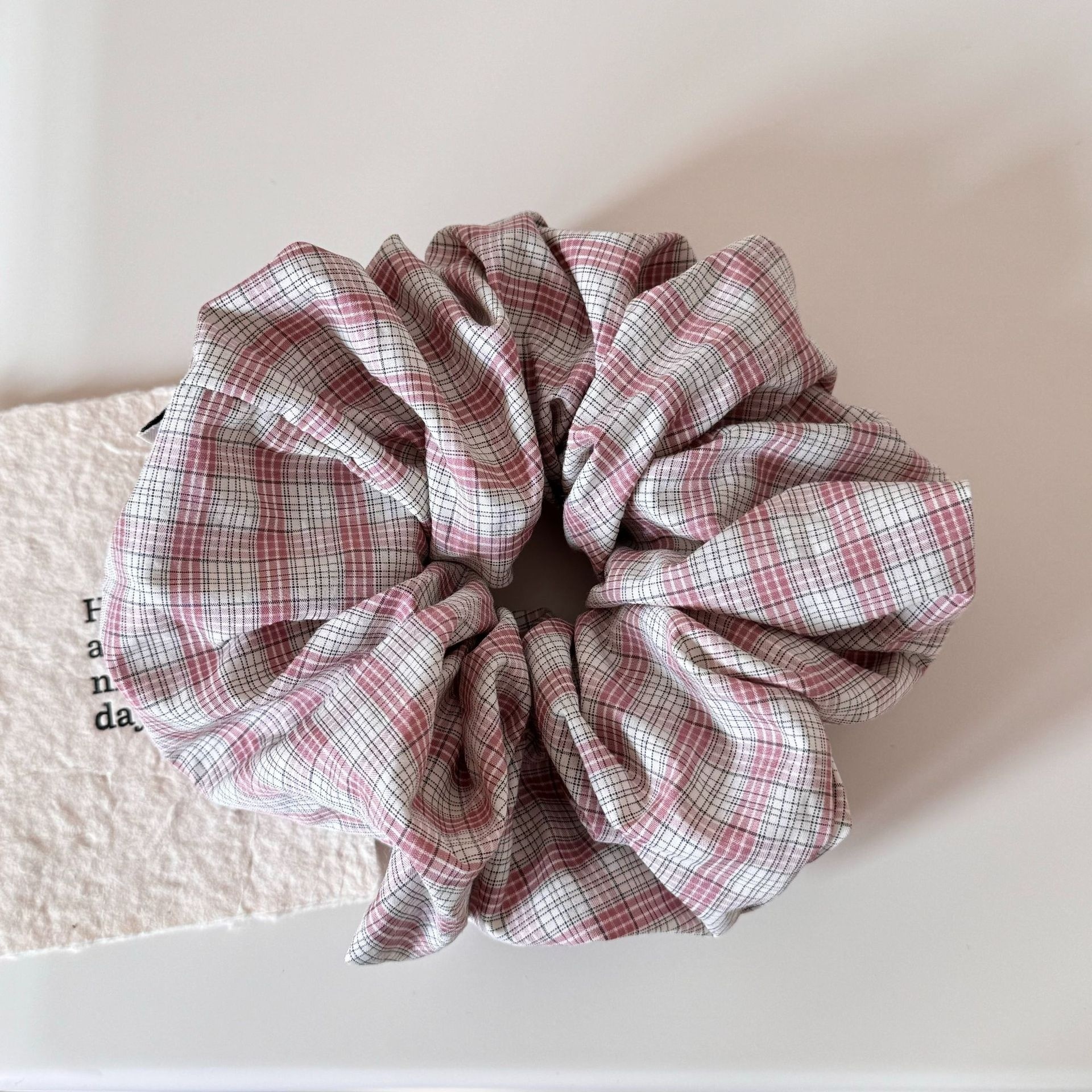 Women's Simple Spring Summer Polyester Hair Tie Pink Striped