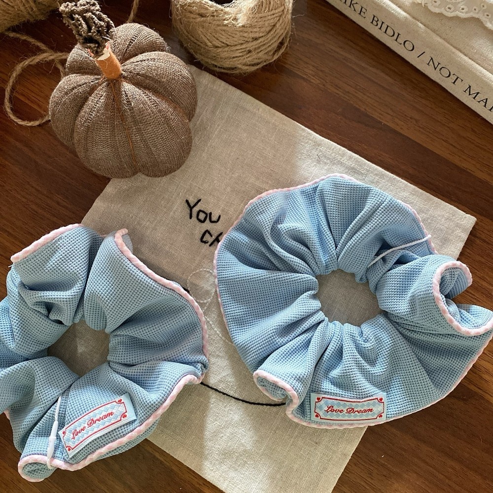 Women's Sweet Cloth Spring Hair Tie Rubber Band Colorful Pink Red Blue Yellow