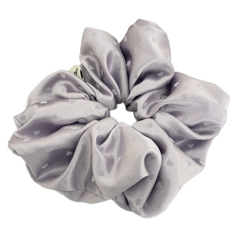 Women's Soft Flocking Heart Shaped Hair Tie For All Seasons Pink