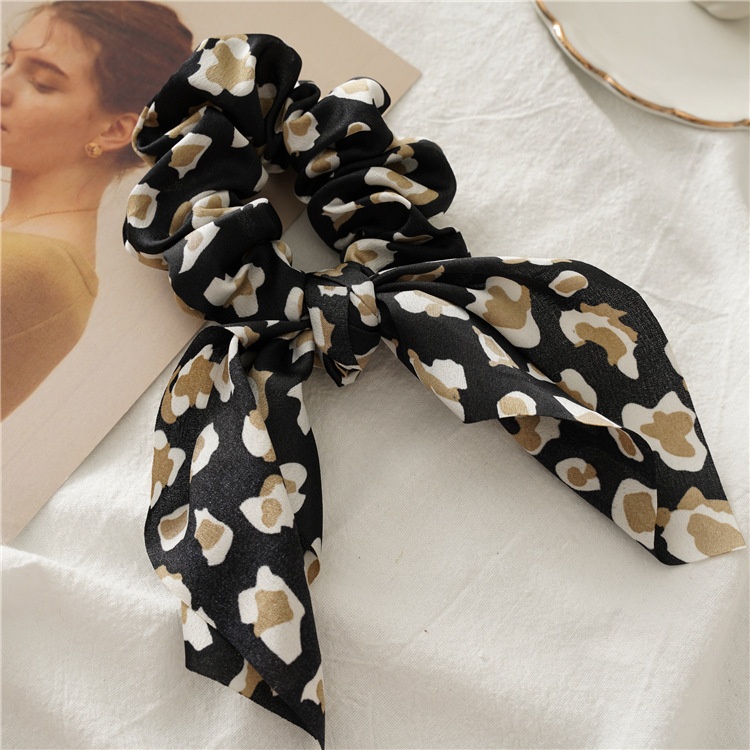 Women's Summer Daily Cloth Bunny Ears Knot Hair Tie Leopard Print