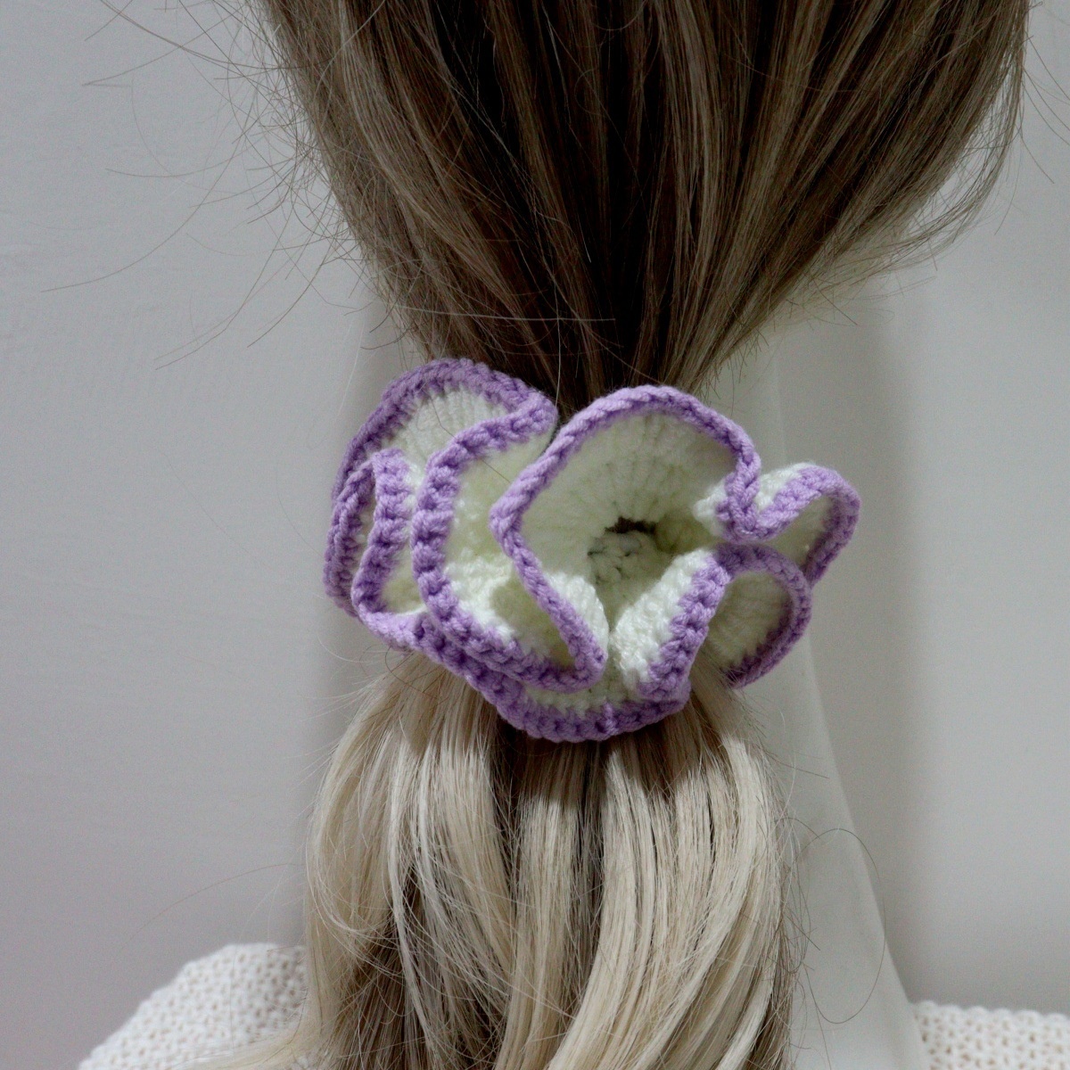 Girls Versatile Polyester Knitted Hair Bands Vintage Floral Lace