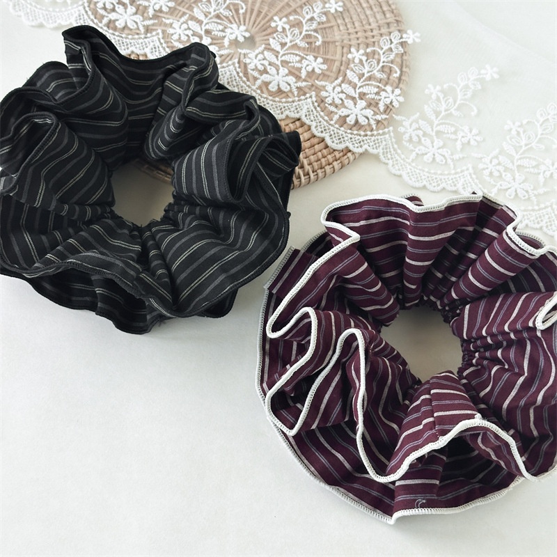 Women's Hair Tie Elegant Cloth Striped Edge Autumn Accessories
