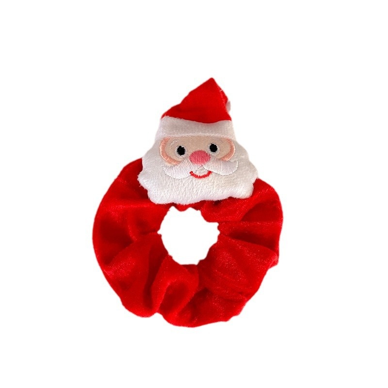 Women's Cute Christmas Hair Scrunchies Festive Holiday Velvet Hair Ties