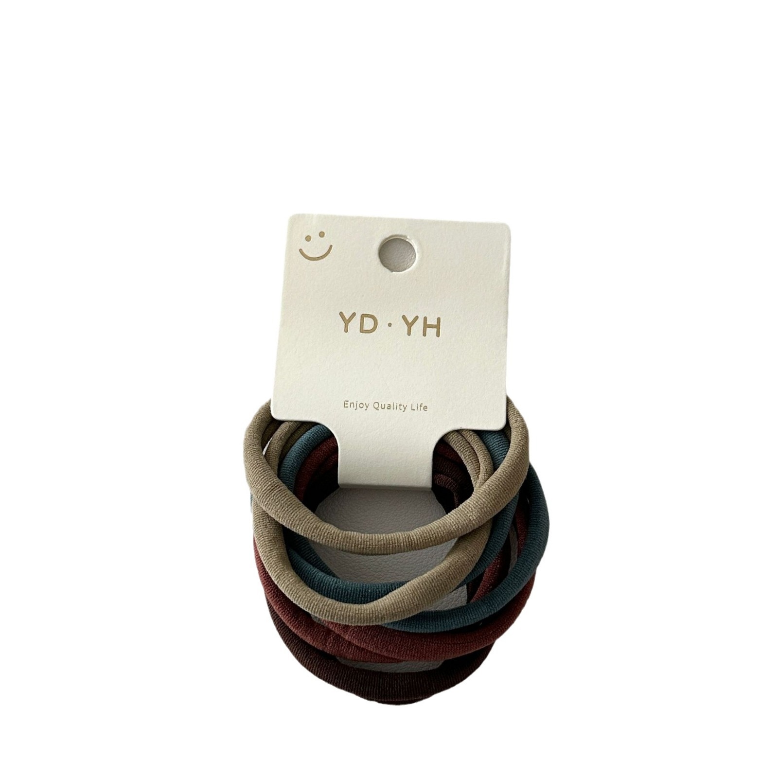 Women's Autumn Cloth Bubble Braid Hair Ties 8Pcs In Blue, Beige, Black