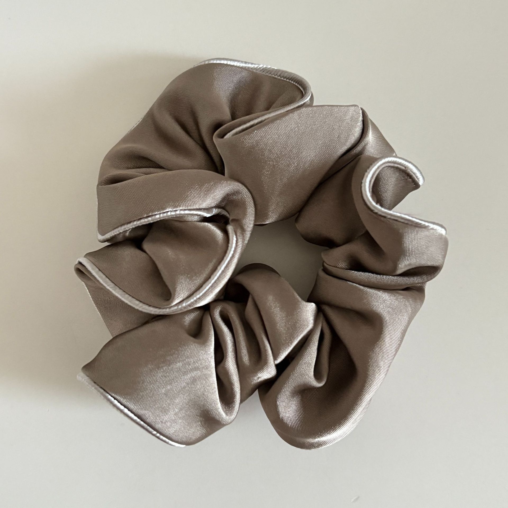 Women's Elegant Solid Black Cloth Hair Tie, Chic Spring Hair Accessory