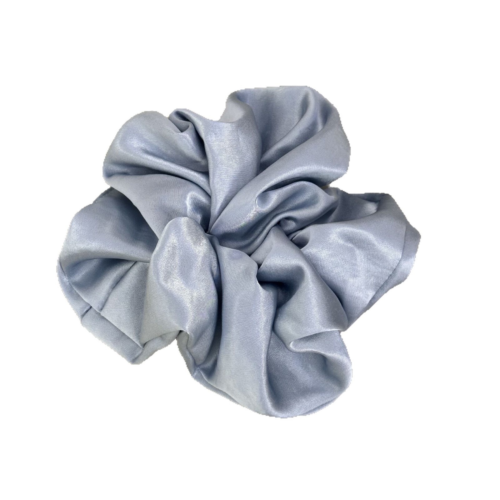Women Girls Elegant Large Satin Scrunchies Elastic Hair Ties Solid Color