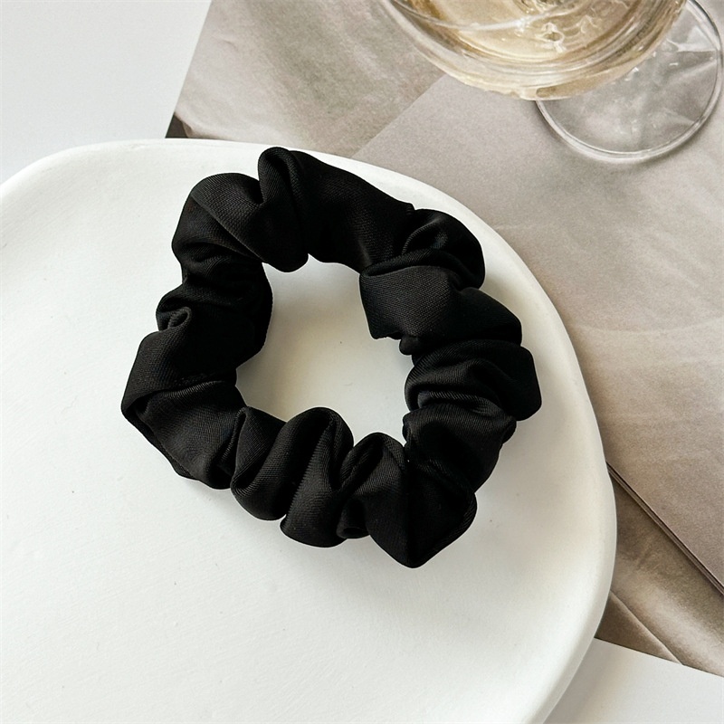 Women's High Elastic Summer Ponytail Scrunchie Hair Tie Solid Color