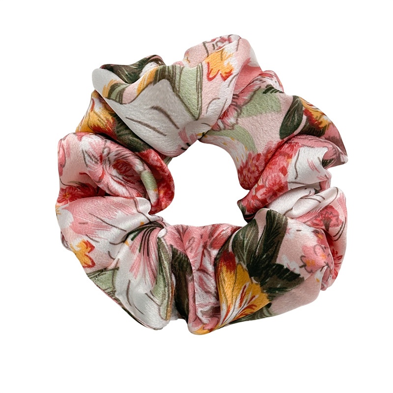 Women's Elegant Daily Banquet Cloth Hair Scrunchie Floral Pattern