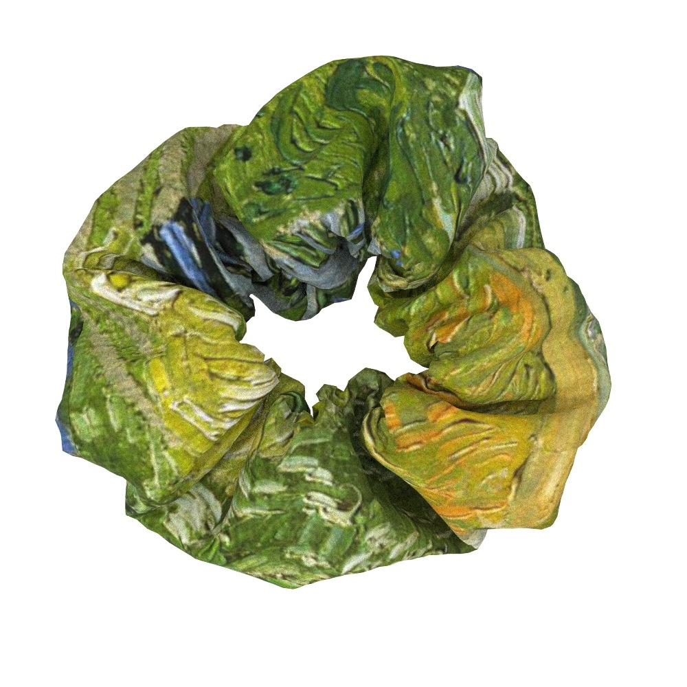 Women's Sweet Cloth Hair Ties Retro Van Gogh Floral Oil Painting