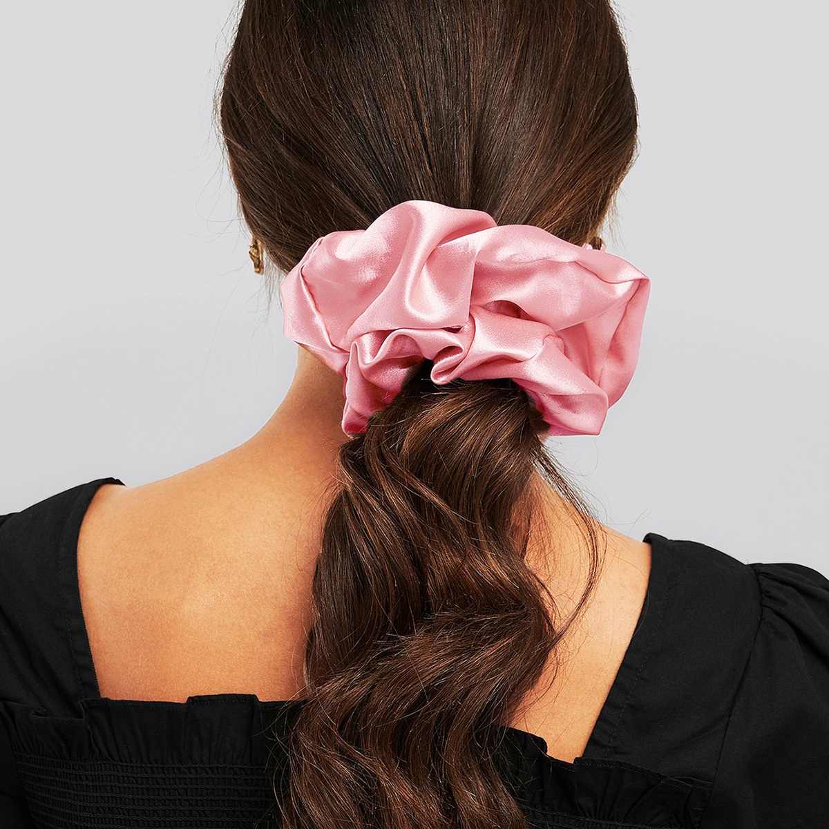 Women's Cute Handmade Cloth Hair Tie For Daily Wear Solid Color