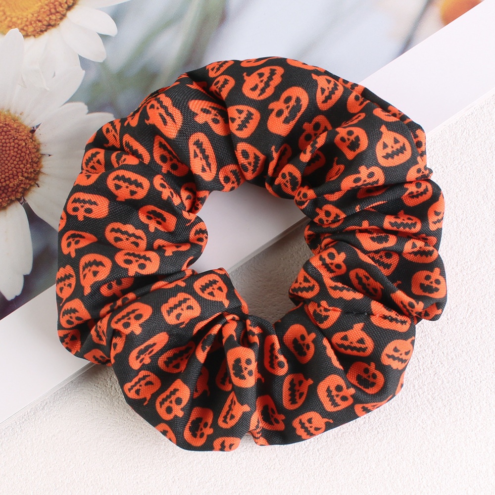 Women's Simple Halloween Elastic Cloth Hair Ties Festive Hair Bands