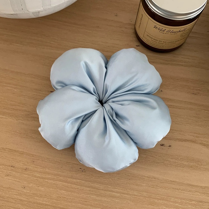 Women's Holiday Cloth Hair Tie Elegant 3D Bread Sponge Flower