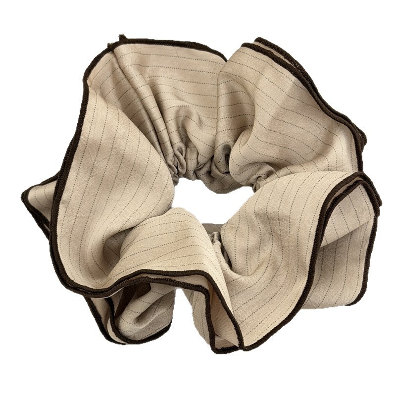 Women's Spring Satin Hair Tie Ponytail Accessories Stripe Pattern