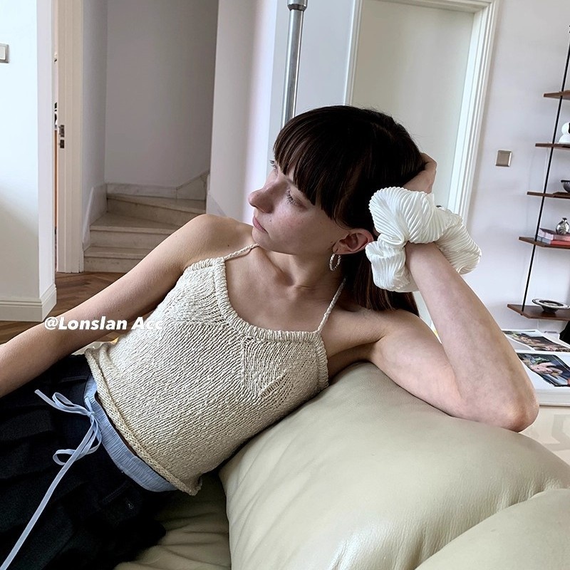 Plump High Elasticity Wrinkle Texture Scrunchie Hair Accessory Bun Hairstyle Design Polyester Fiber All-Season Universal For Women