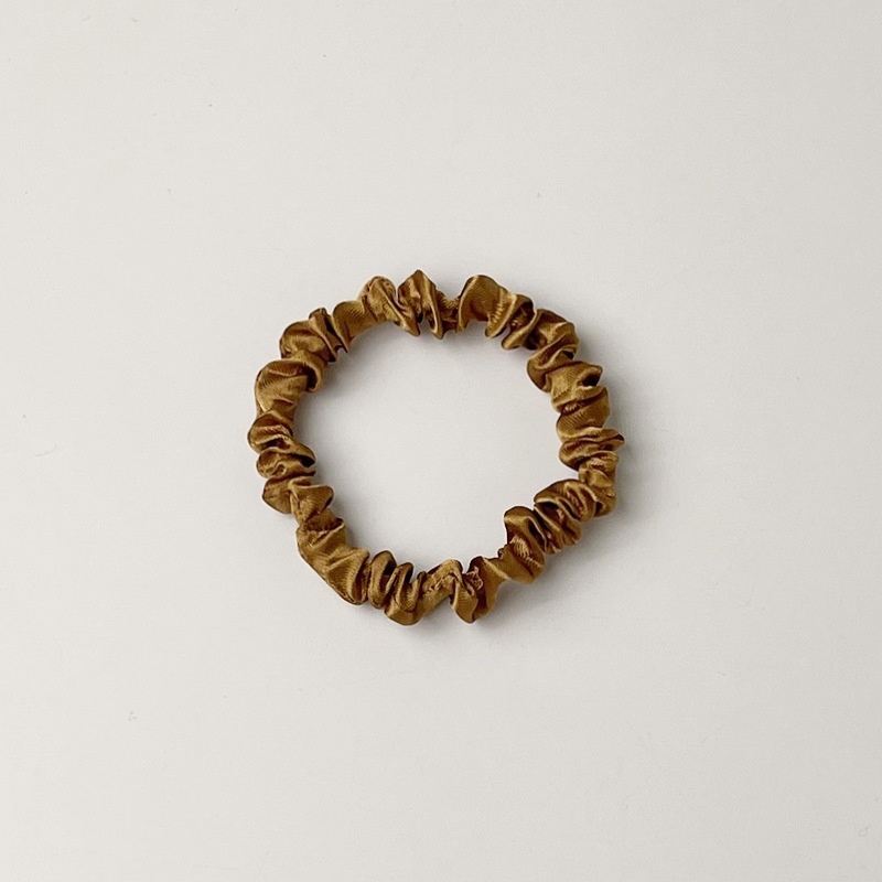 Women's Satin Scrunchie Hair Tie Rubber Band Ethnic Pig Flower Print