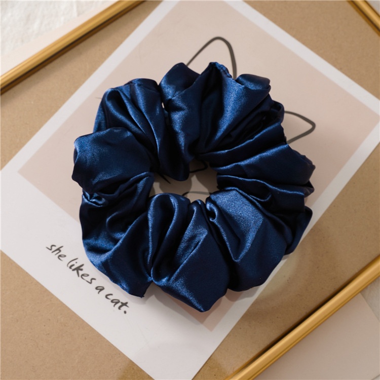 Women's Handmade Cloth Scrunchie Fashion Solid Color Daily Hair Tie