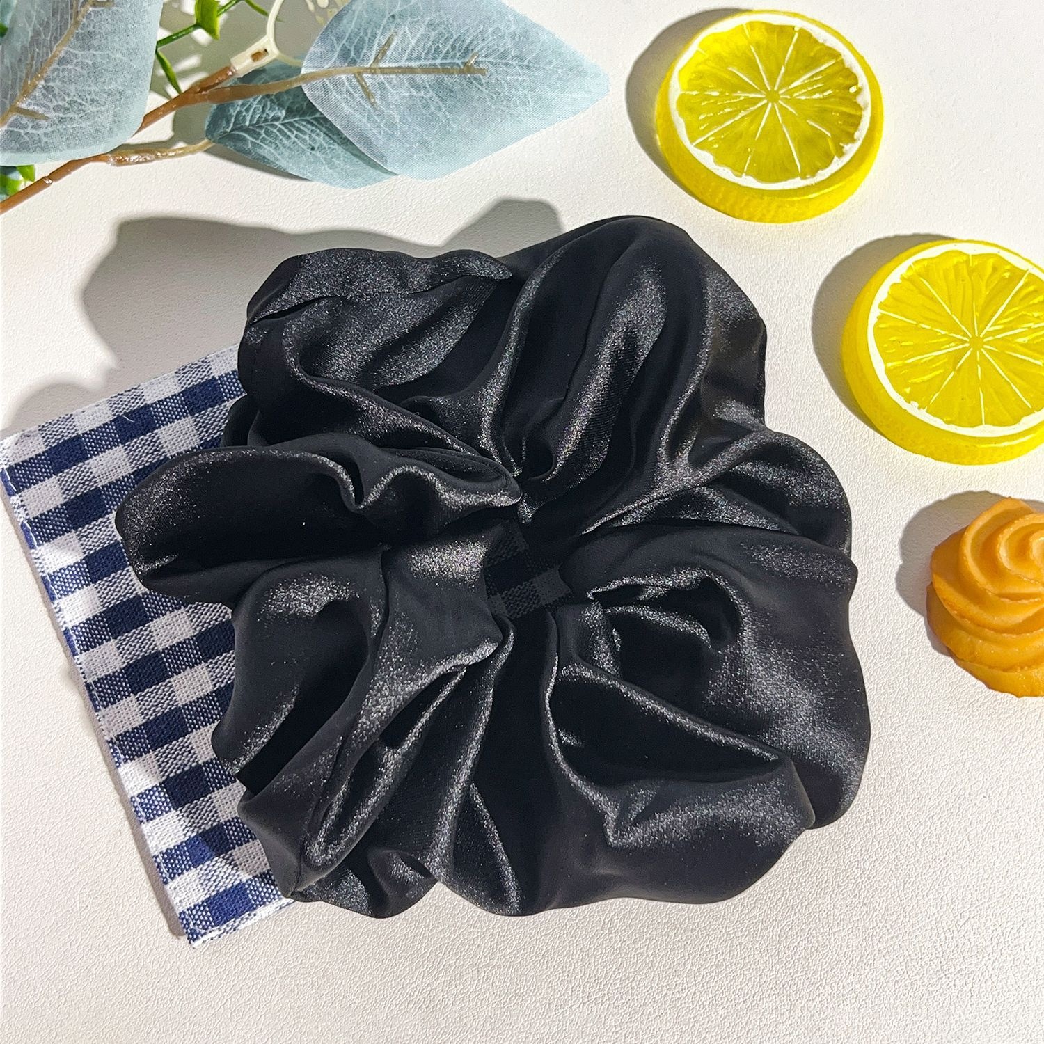 Women's Sweet All Season Cloth Hair Tie Scrunchie Solid Color