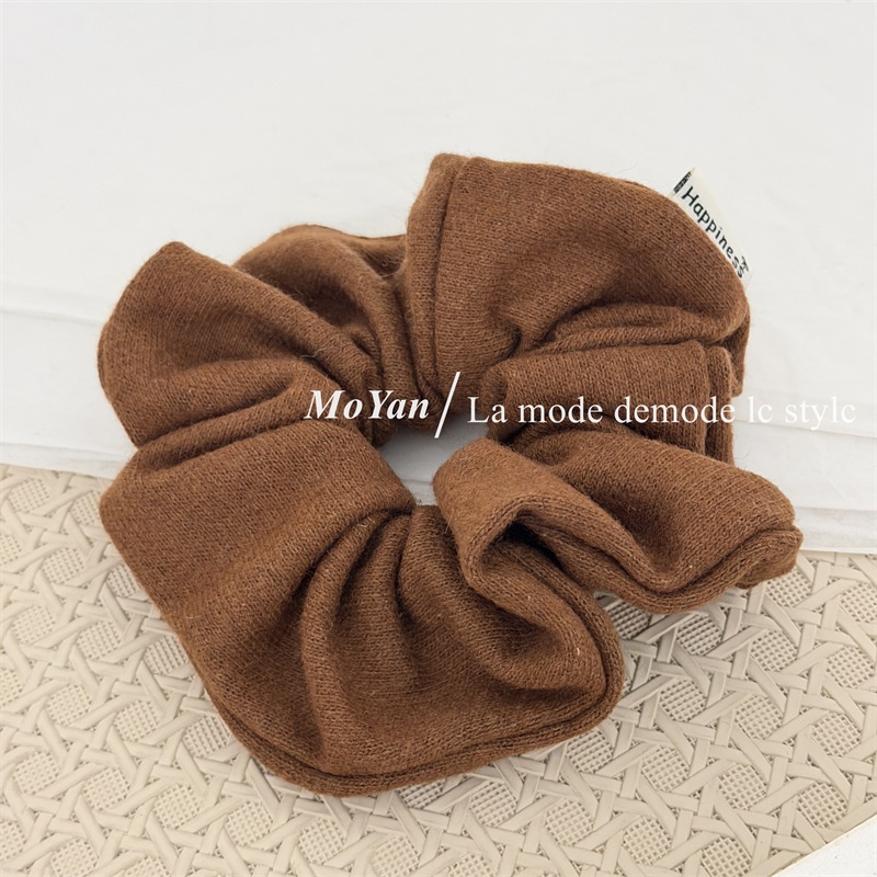 Women's Winter Knitted Wool Headband Simple Solid Color Warm Elastic Hair Band