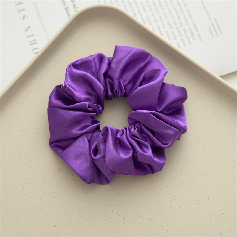 Women's Simple Handmade Cloth Hair Tie Spring Daily Solid Color