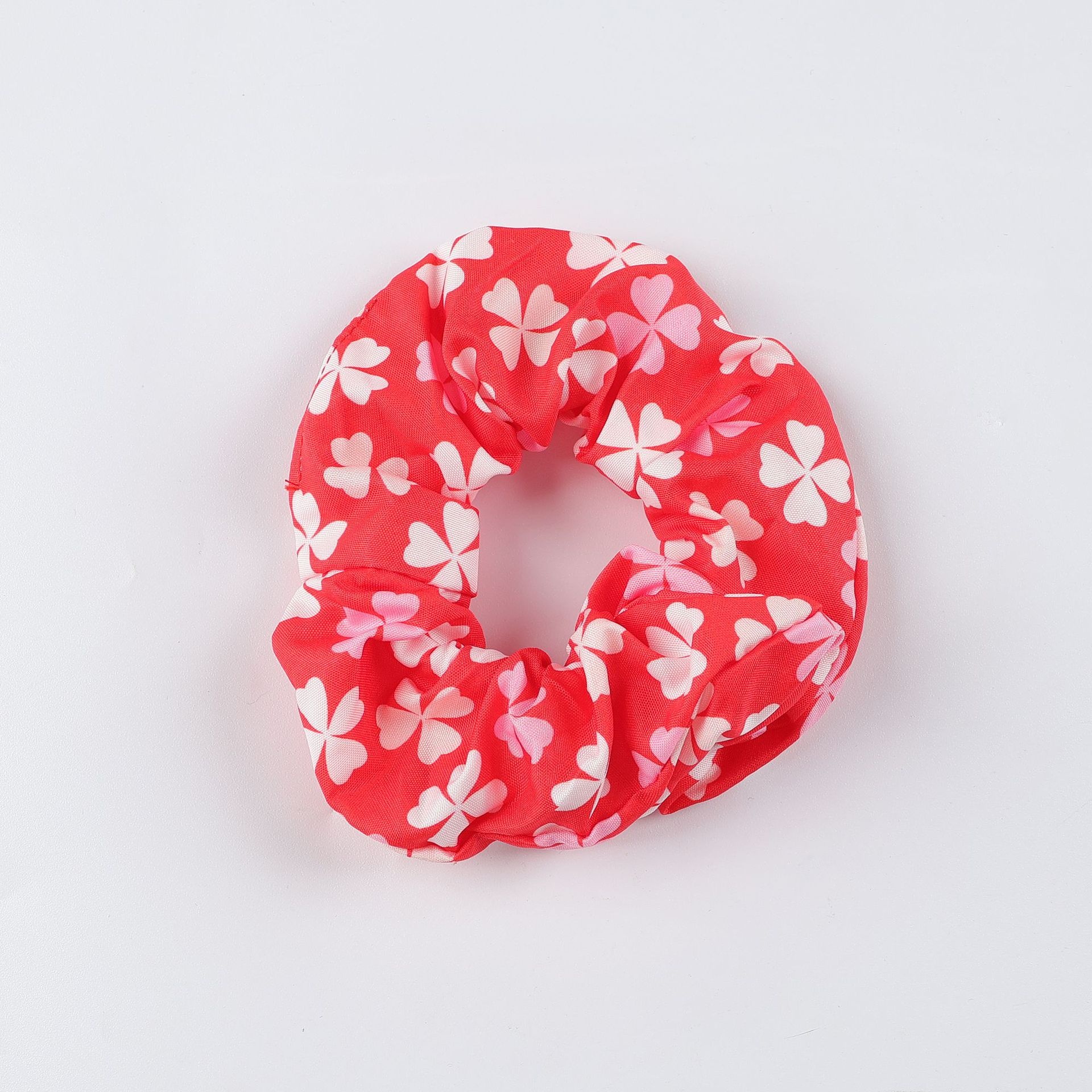 Women's Cloth Bow Elastic Hair Tie Daily Accessory Four-Leaf Clover